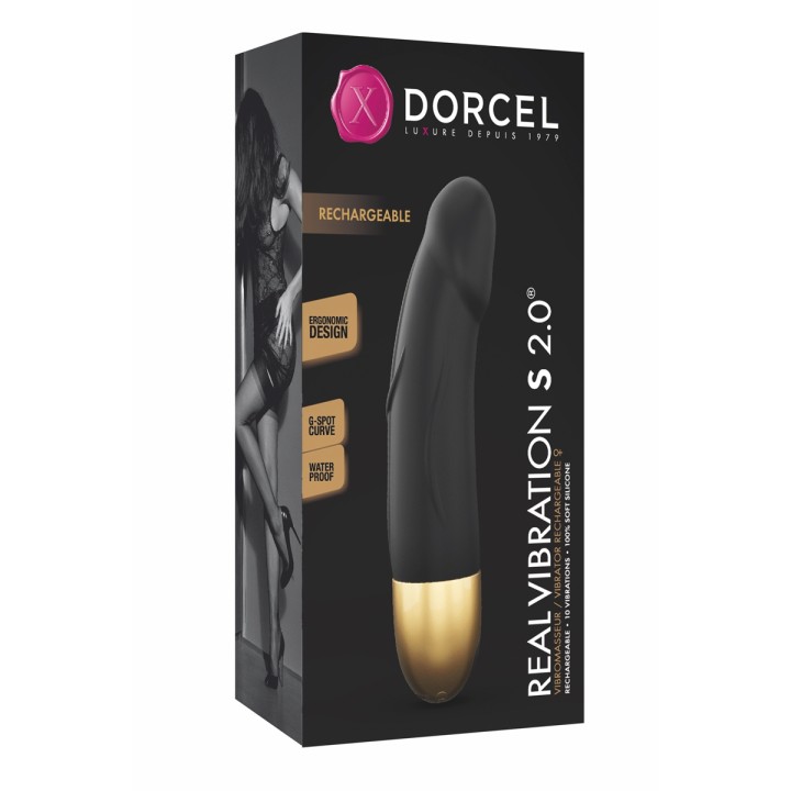 Vibro rechargeable Real Vibration gold S 2.0 - Dorcel - Oralove