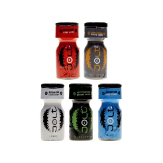 Pack 5 poppers parfumés Jolt 10ml - Oralove
