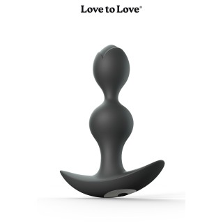 Plug anal vibrant Twinny Bud noir - Oralove