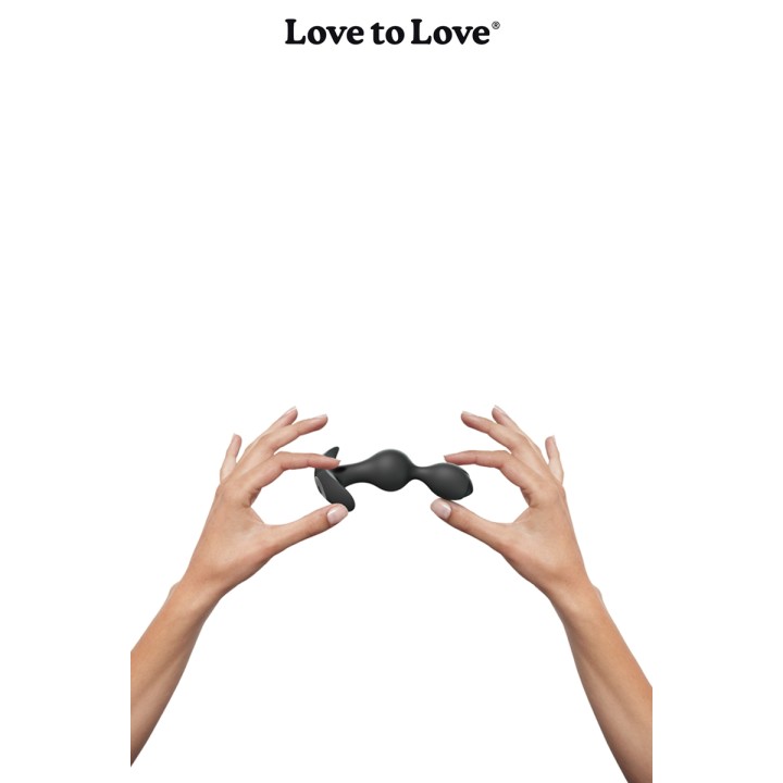 Plug anal vibrant Twinny Bud noir - Oralove