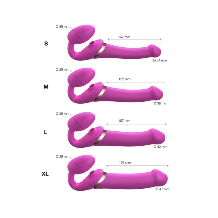 Strap-on-me Multi Orgasm Fuchsia M - Oralove