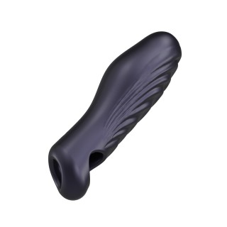 Gaine de pénis 3 en 1 Ryzer Black Plum - Man Wan - Oralove