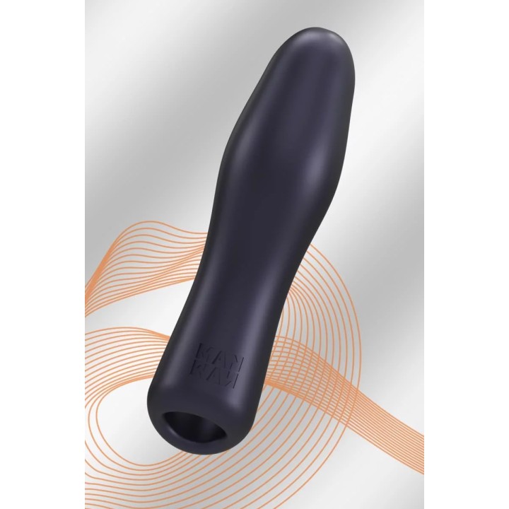 Gaine de pénis 3 en 1 Ryzer Black Plum - Man Wan - Oralove