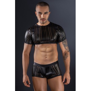 Ensemble top et boxer noir - J Lingerie - Oralove