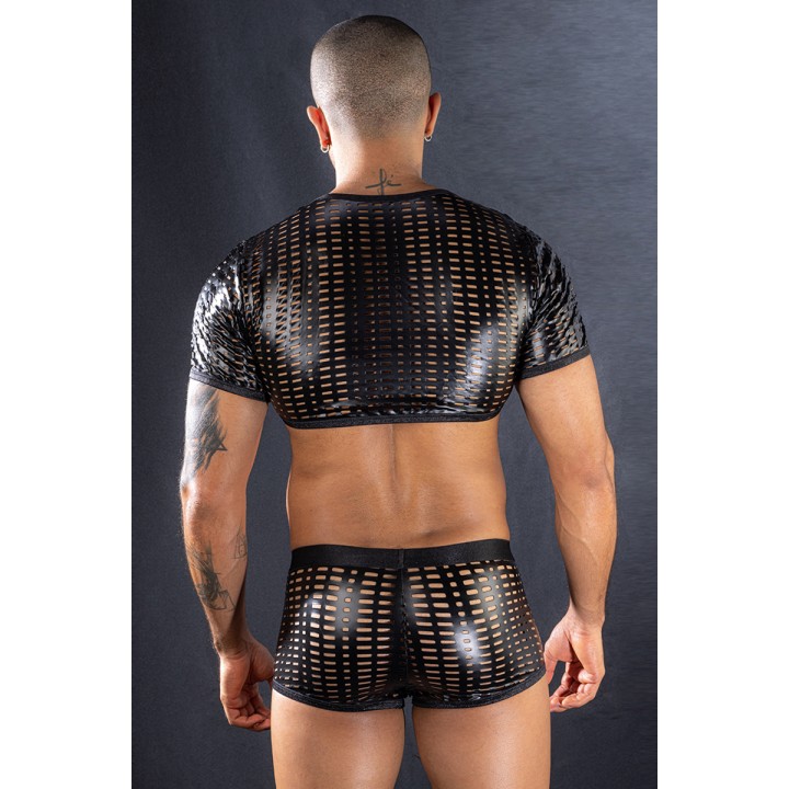 Ensemble top et boxer noir - J Lingerie - Oralove