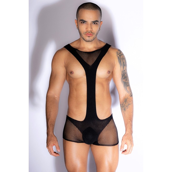 Combishort noir - J Lingerie - Oralove
