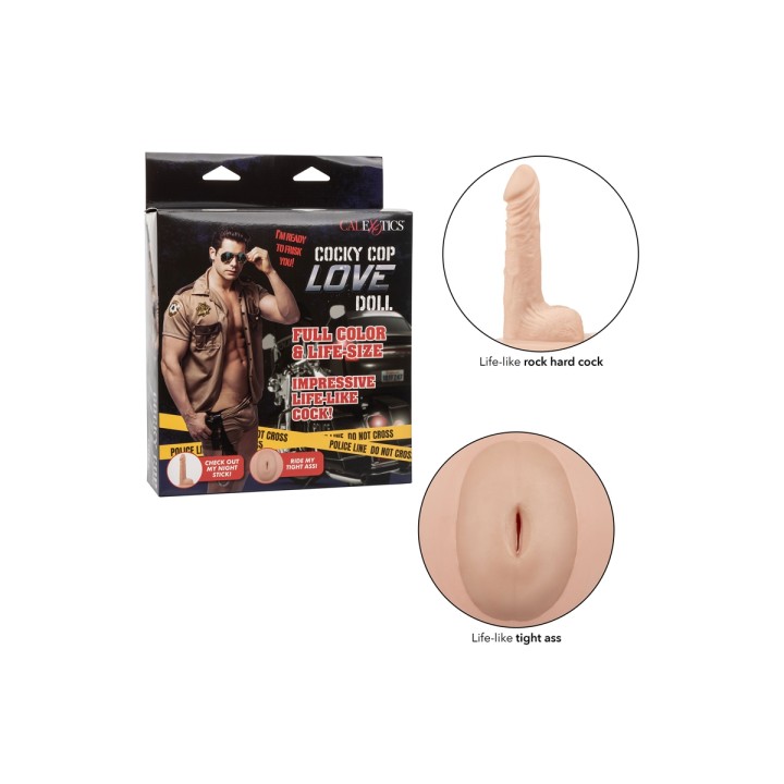Poupée masculine Cocky Cop Love Doll - Oralove