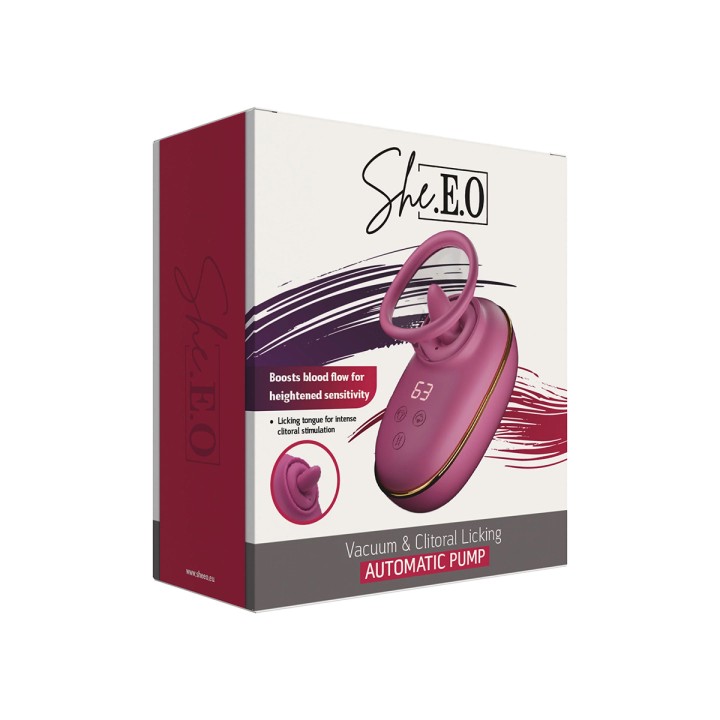 Pompe clitoridienne avec léchage et vibrations - She.E.O - Oralove