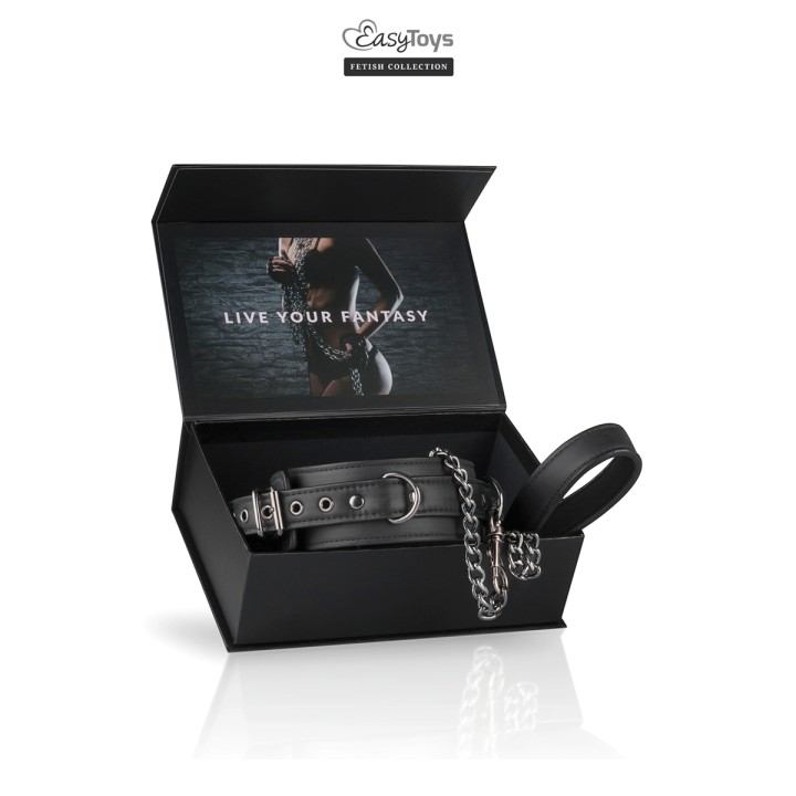 Collier fétichiste et laisse - Easytoys Fetish Collection - Oralove