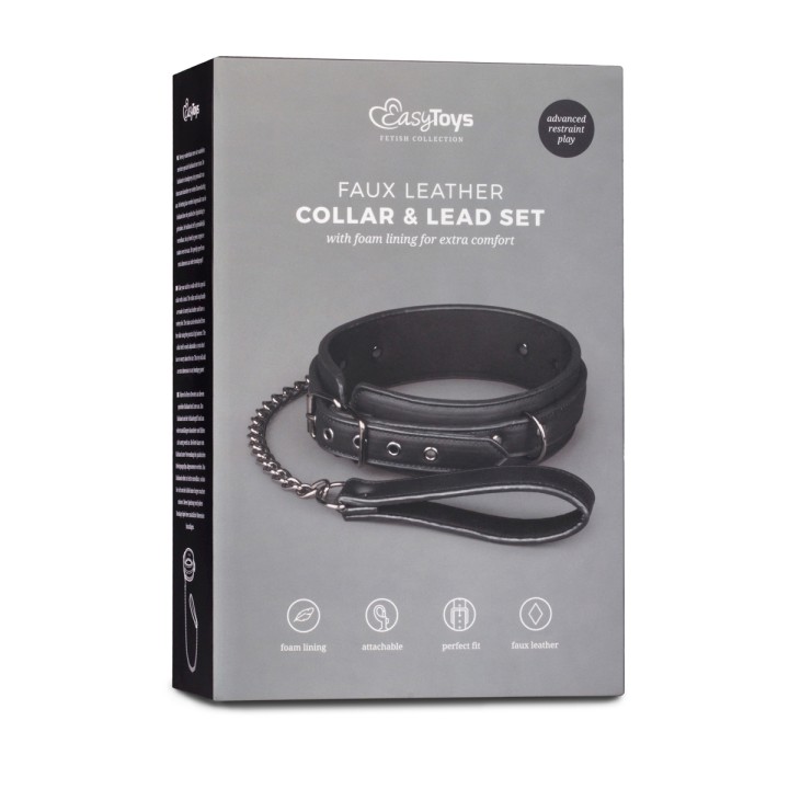Collier fétichiste et laisse - Easytoys Fetish Collection - Oralove