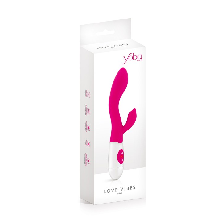 Vibromasseur Rabbit Naya rose - Yoba - Oralove