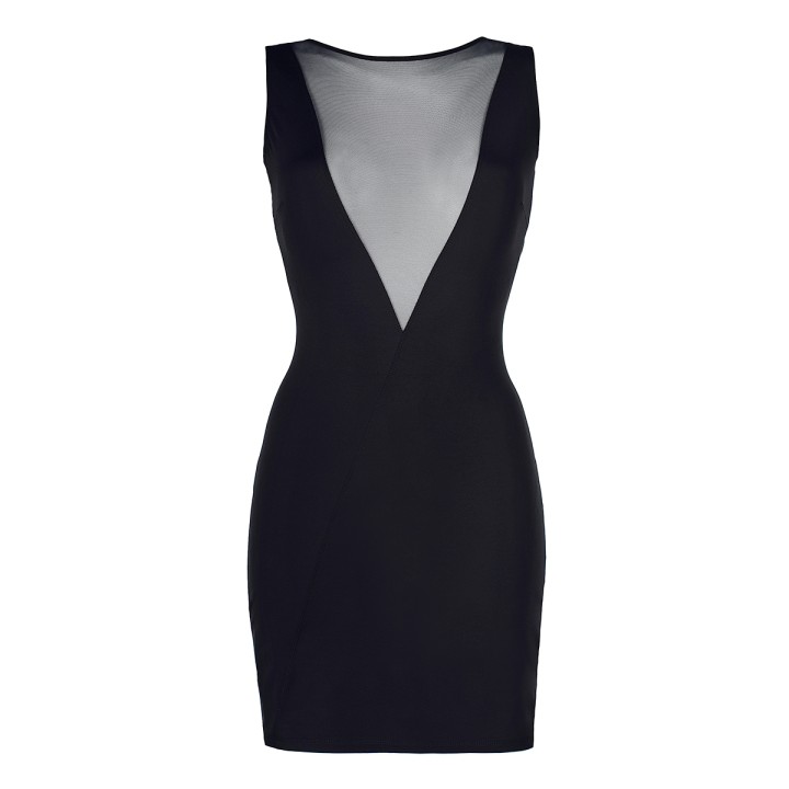 Robe noire V-9209 - Axami - Oralove