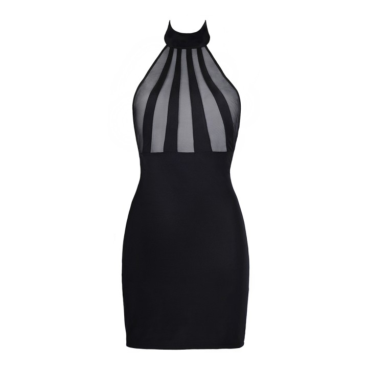 Robe noire V-9149 - Axami - Oralove
