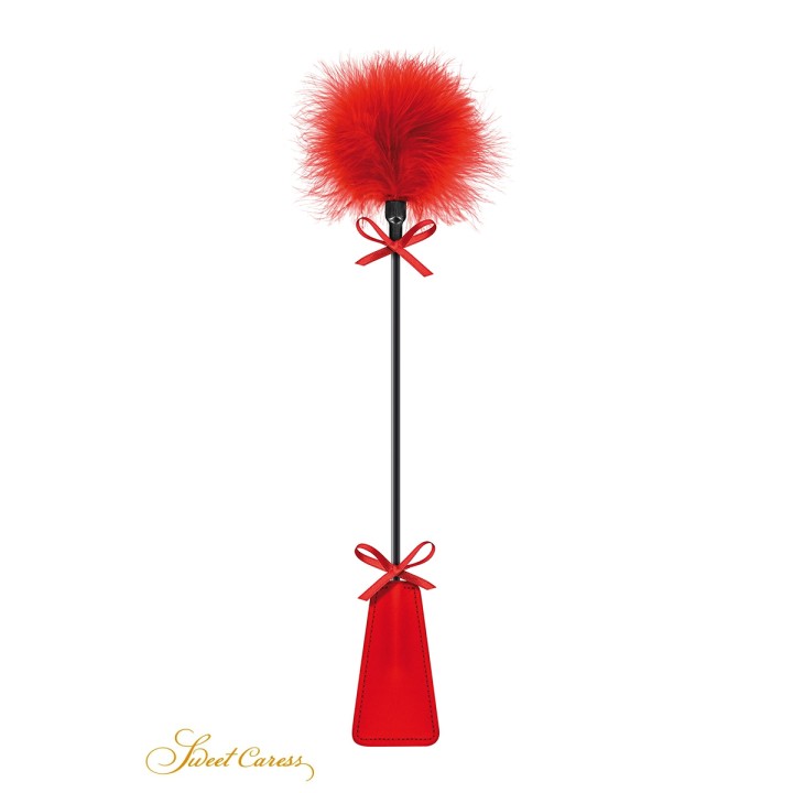 Tapette à pompon rouge - Sweet Caress - Oralove