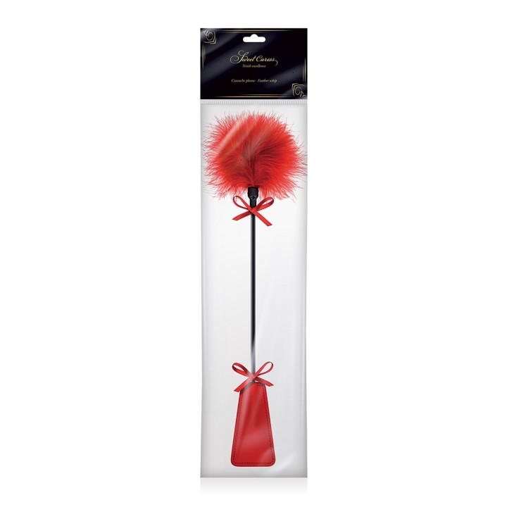 Tapette à pompon rouge - Sweet Caress - Oralove