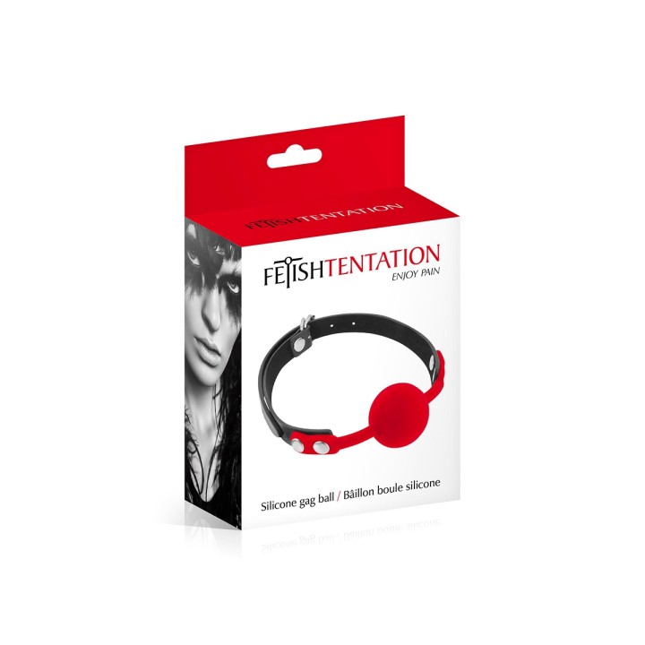 Baillon boule rouge - Fetish Tentation - Oralove