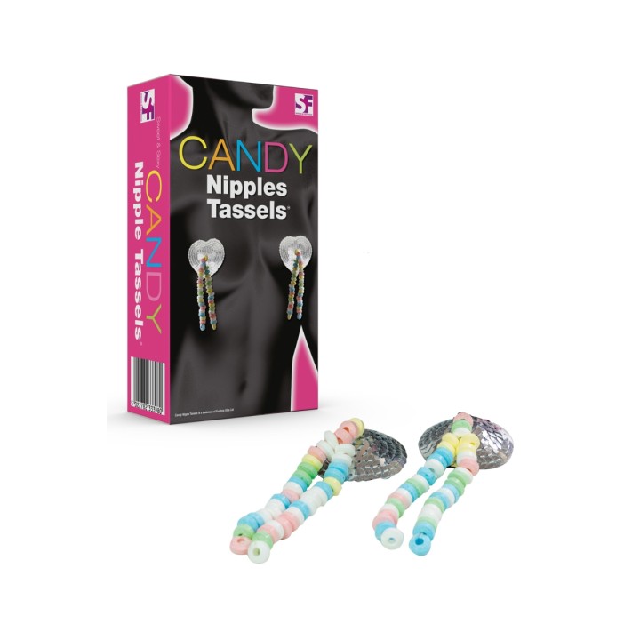 Cache tétons coeur en bonbon - Oralove