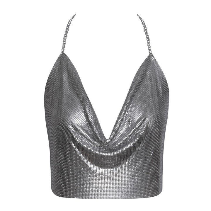 Top en métal argenté - Cottelli ACCESSOIRES - Oralove