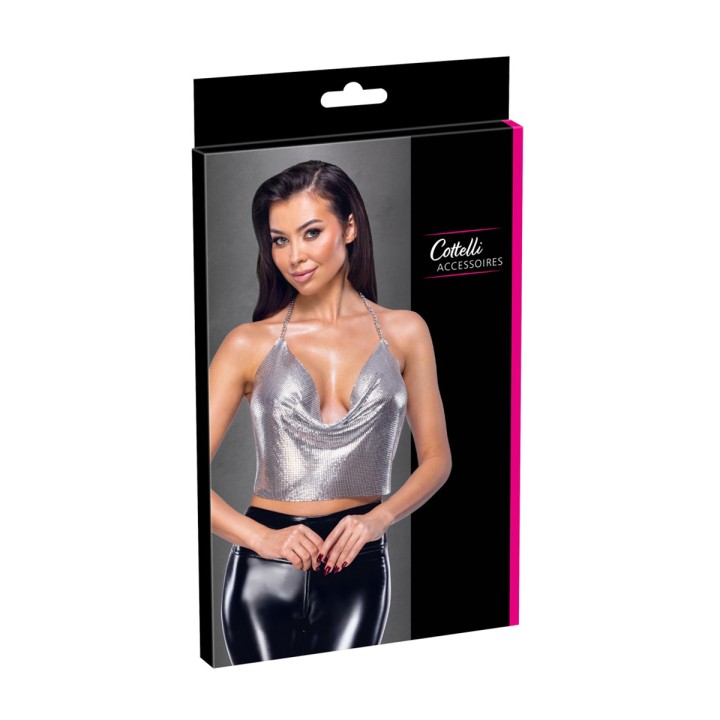 Top en métal argenté - Cottelli ACCESSOIRES - Oralove