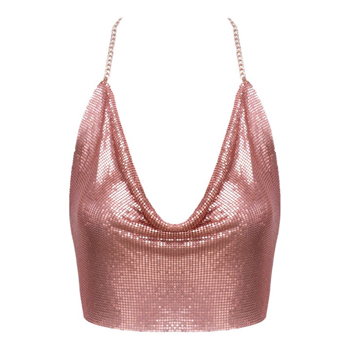 Top en métal doré rose - Cotelli ACCESSOIRES - Oralove