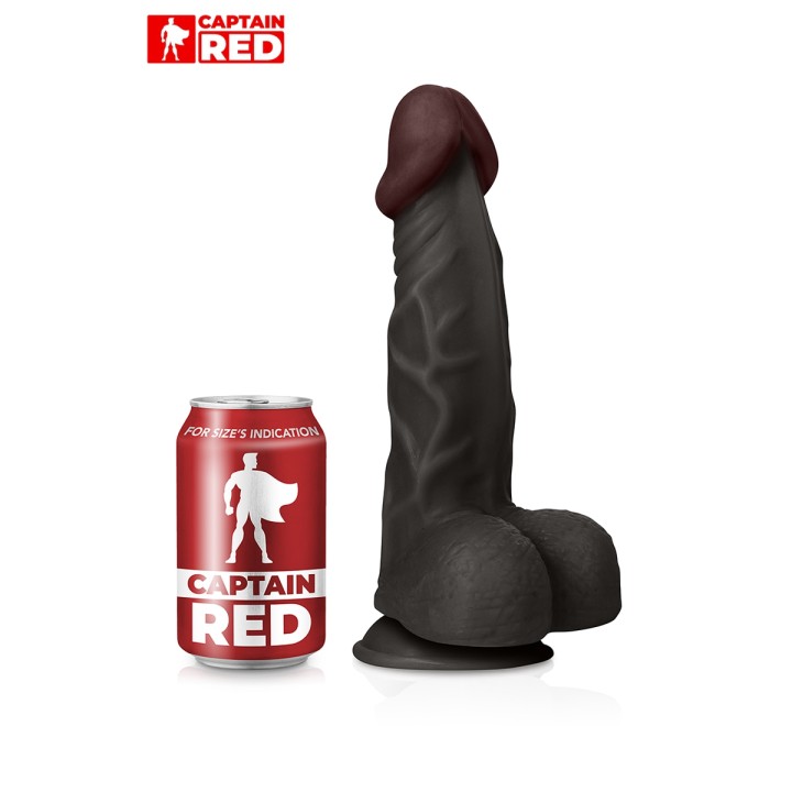 Gode Amazing Black 23 x 5 cm - Captain Red - Oralove