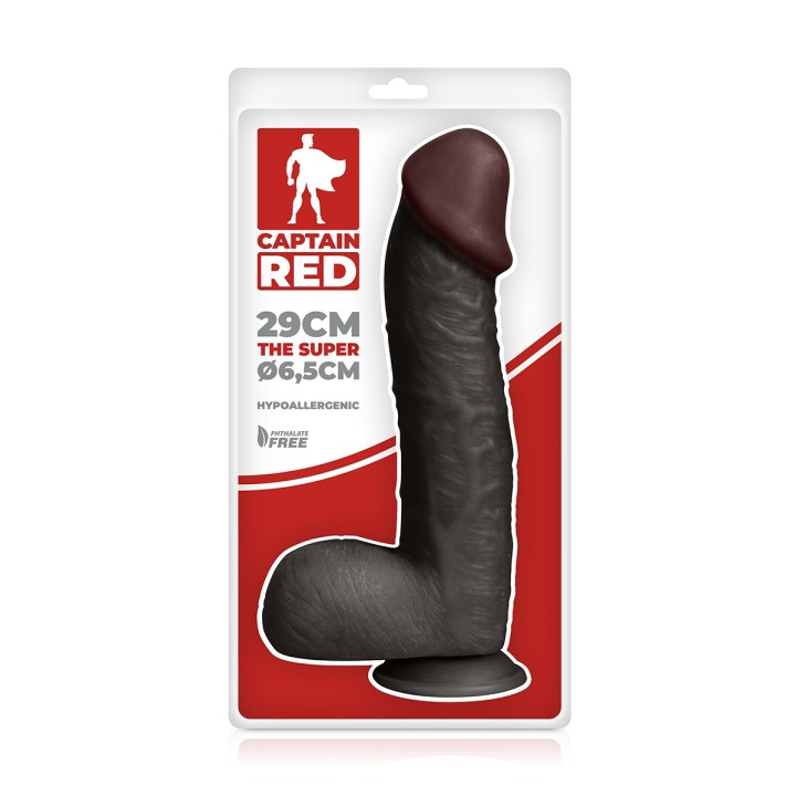 Gode Amazing Black 23 x 5 cm - Captain Red - Oralove