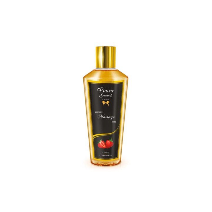 Huile de massage fraise 30ml - Plaisir Secret - Oralove