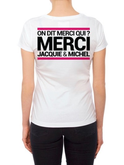 Tee-shirt  J&M blanc - spécial  femme
