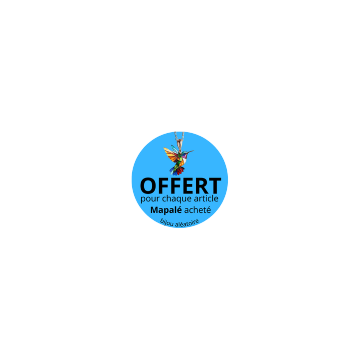 Un bijou colibri ou goodies offert par article Mapalé acheté - Oralove