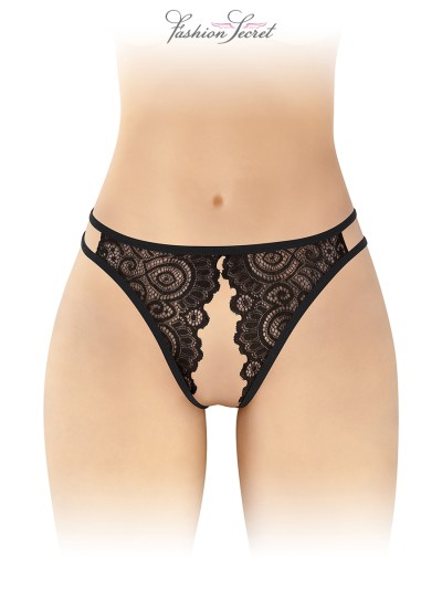 Culotte noire ouverte Annette - Fashion Secret