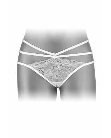 Open crotch panties Nadia - white14141oralove