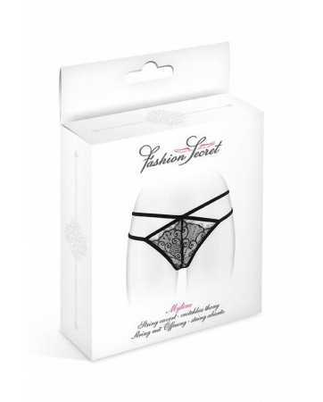 String ouvert Mylene - noir14148oralove