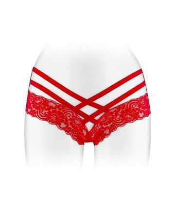 Tanga ouvert Anne - rouge14149oralove