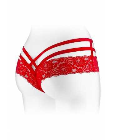 Tanga ouvert Anne - rouge14149oralove