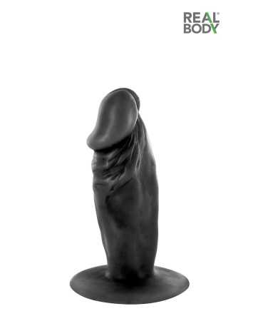 Realistic black 11 cm anal plug - Real Tim15725oralove