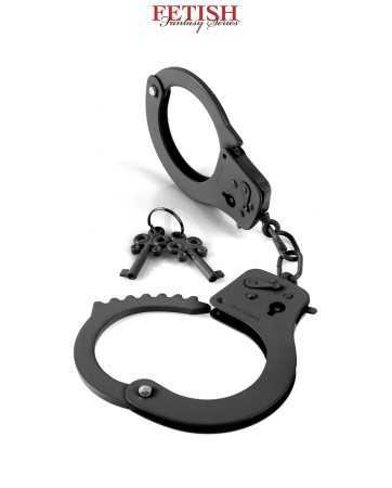 Metal handcuffs Designer Cuffs - black 15833oralove