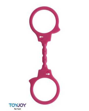 Stretchy silicone handcuffs - pink15836oralove