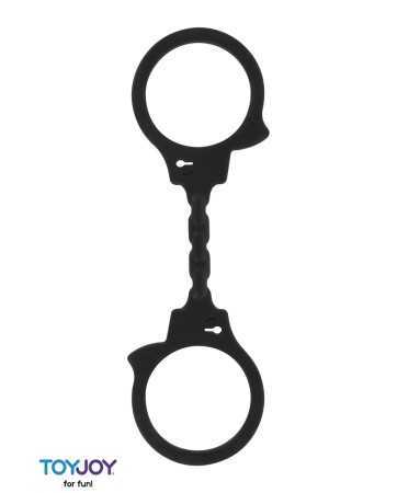 Stretchy silicone handcuffs - black15837oralove