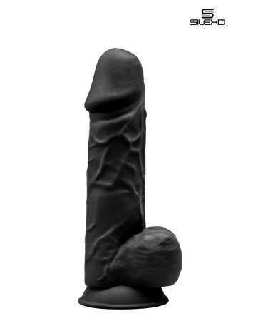 Dildo nero a doppia densità 21,5 cm - Modello 416138oralove