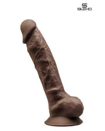 Consolador doble densidad chocolate 23 cm - Modelo 116144oralove