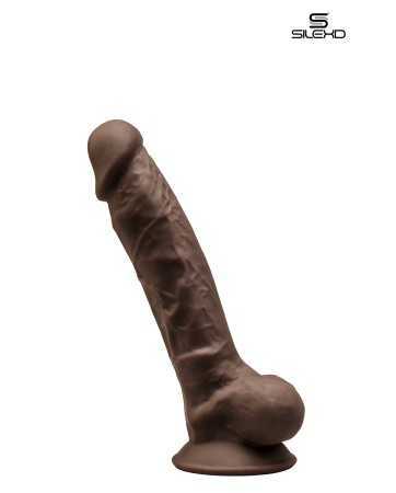 Consolador doble densidad chocolate 17,5 cm - Modelo 116149oralove