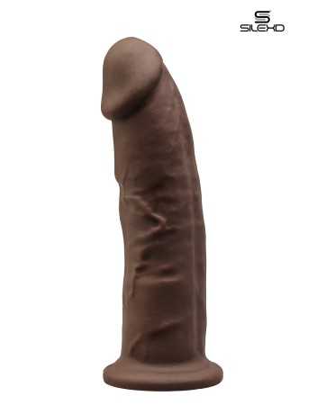 Consolador doble densidad chocolate 23 cm - Modelo 216154oralove