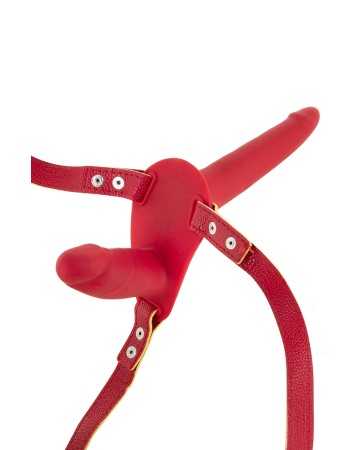 Double gode ceinture rouge - Fetish Tentation16368oralove