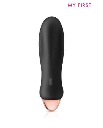 Massageador vibratório recarregável Rocket preto - My First Oralove16519