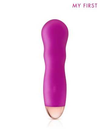 Rechargeable pink Twig vibrator - My First16530oralove