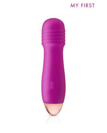 Rechargeable pink Joystick vibrator - My First16532oralove