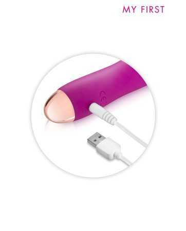 Vibromasseur rechargeable Joystick rose - My First16532oralove