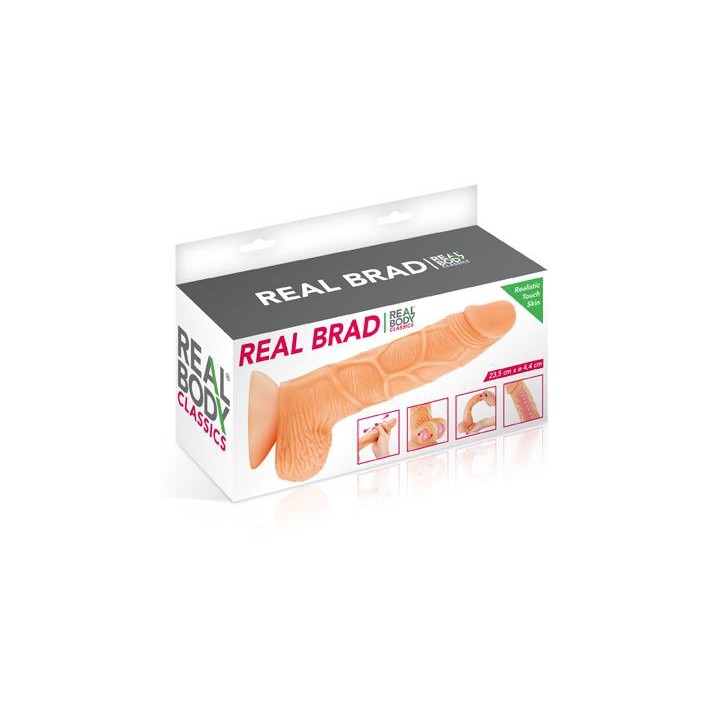 Gode ultra-réaliste 21 cm - Real Brad