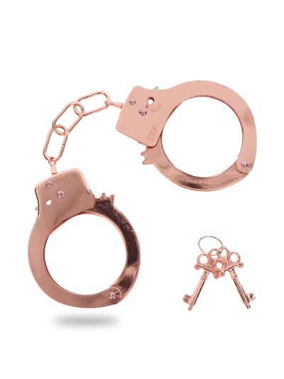 Menottes métal rose gold - Toy Joy