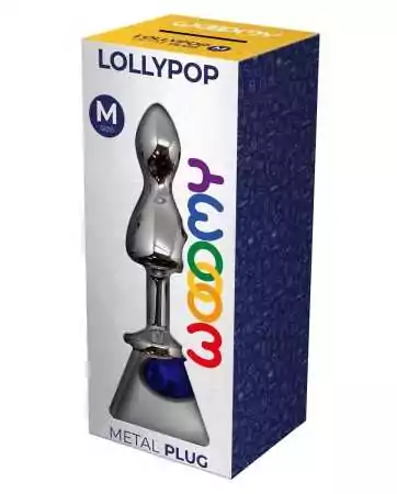 Plug bijou Lollypop azul M - Wooomy